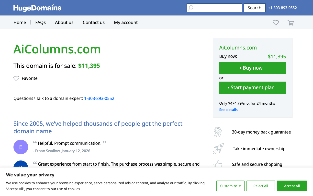 AI Column product screenshot