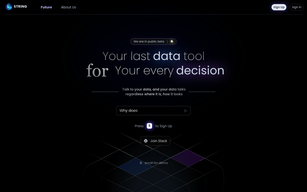 Askstring.com product screenshot