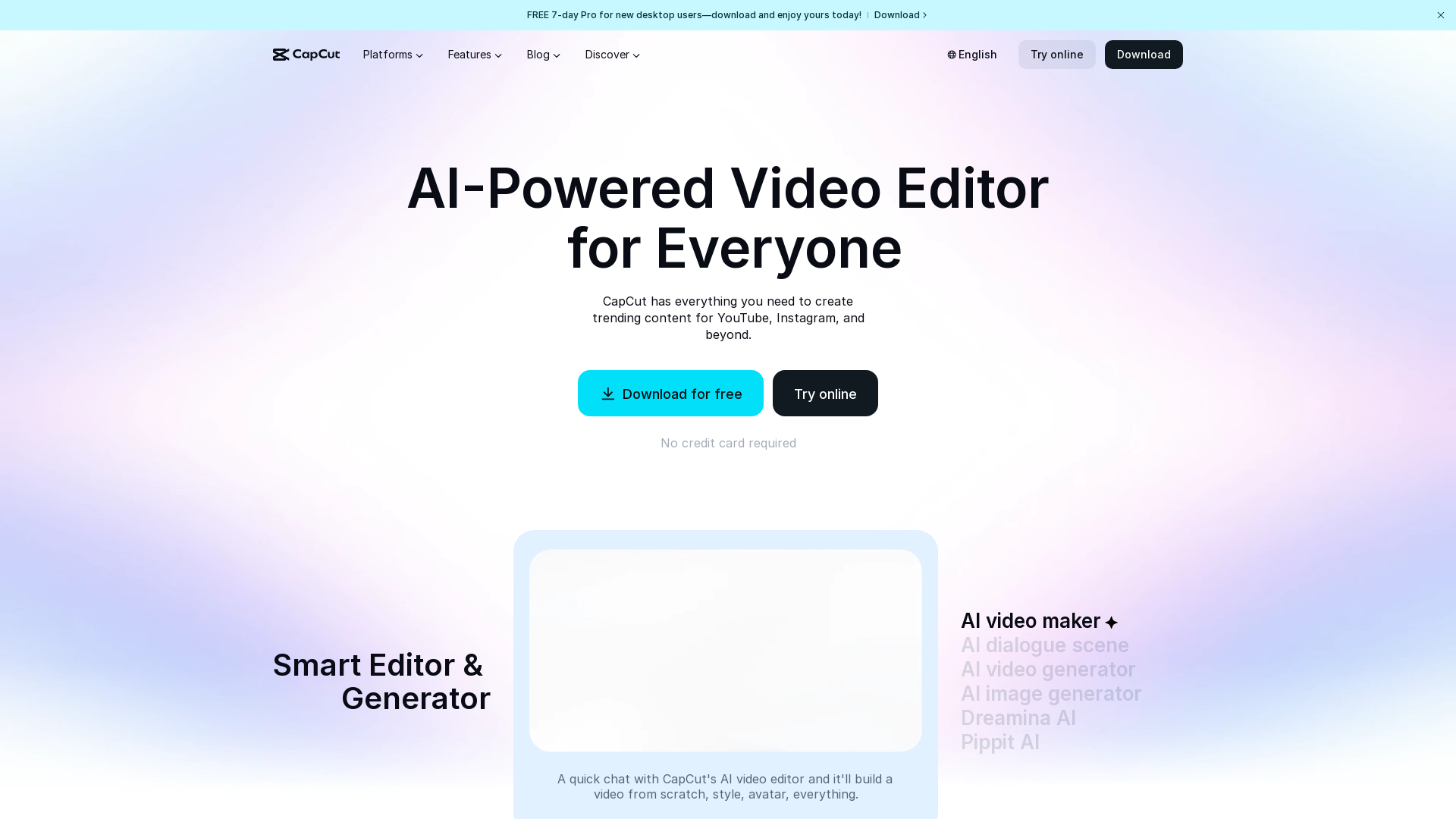 CapCut product screenshot