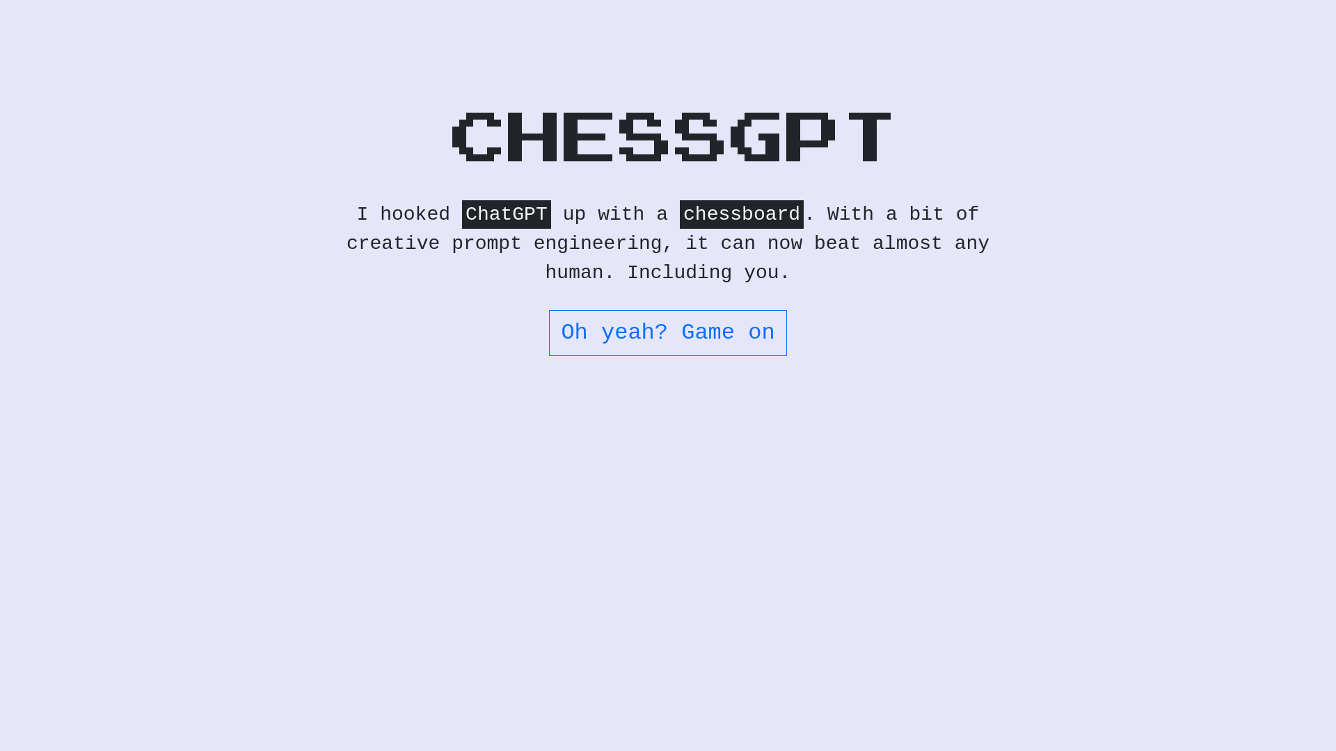 Chessgpt product screenshot