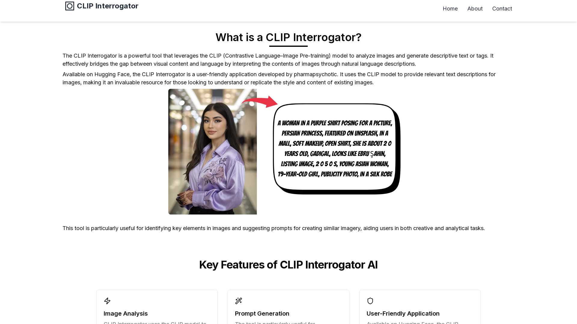 CLIP Interrogator product screenshot