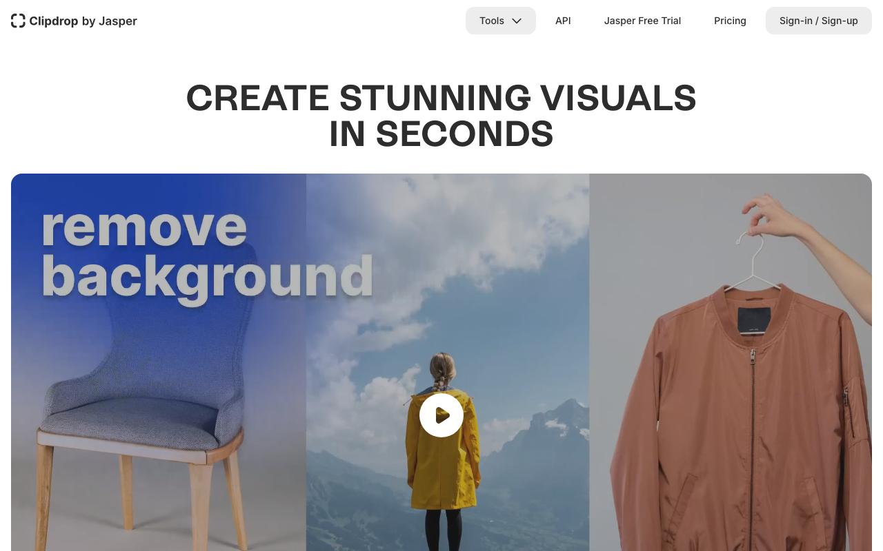 ClipDrop product screenshot