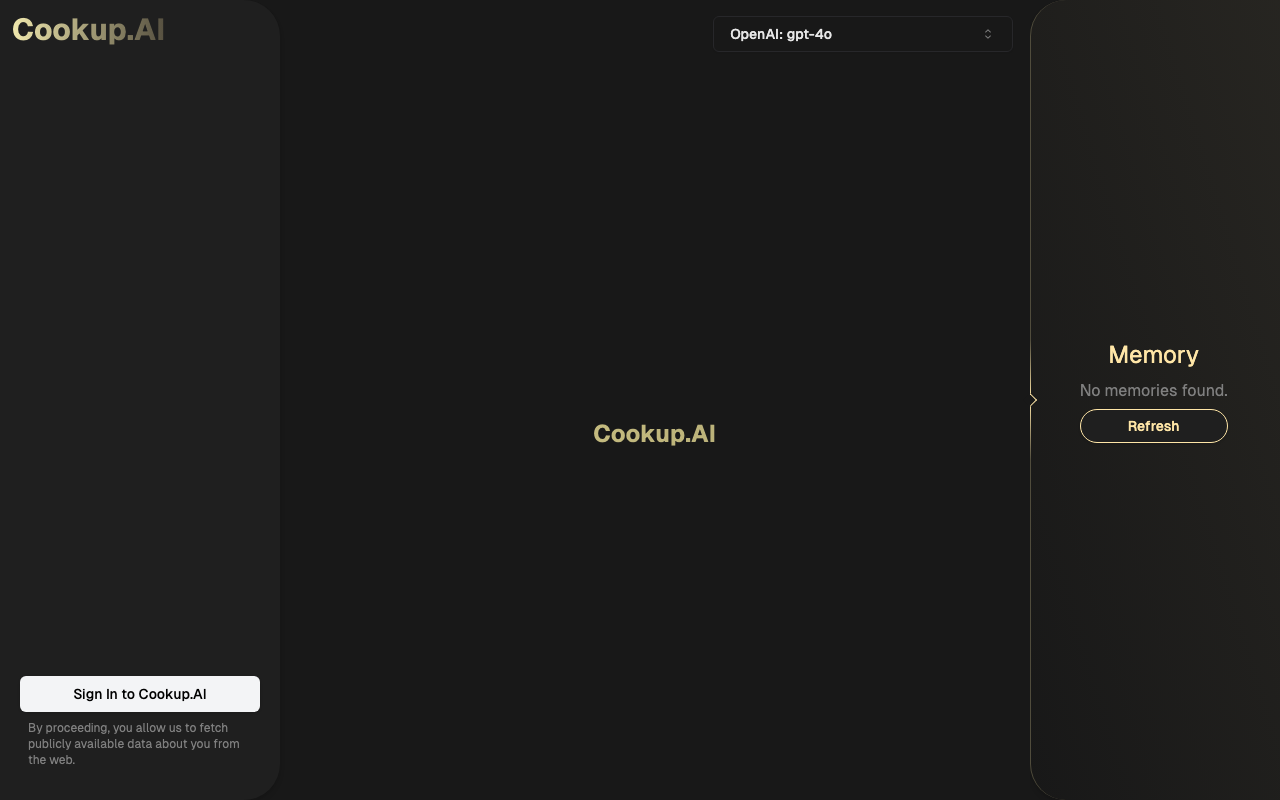 Cookup AI product screenshot