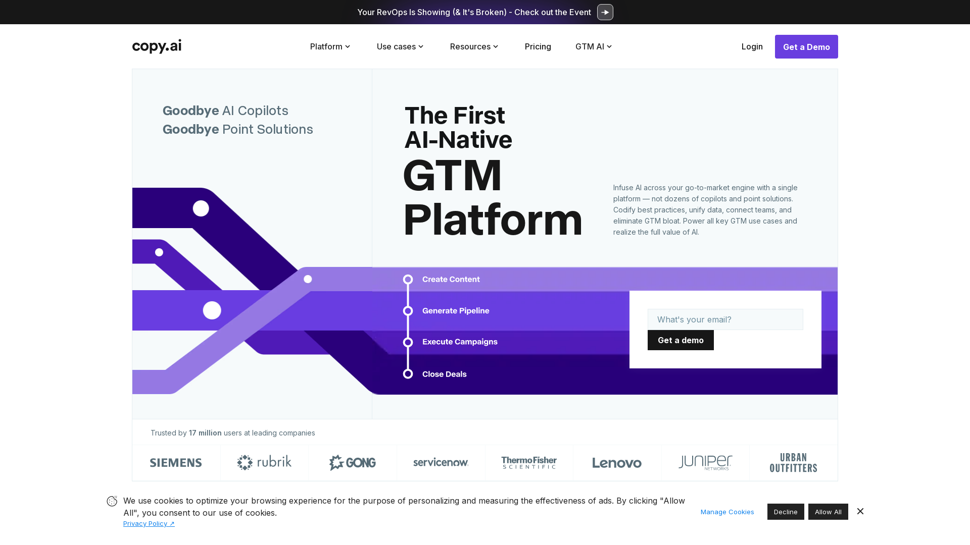 Copy.ai product screenshot