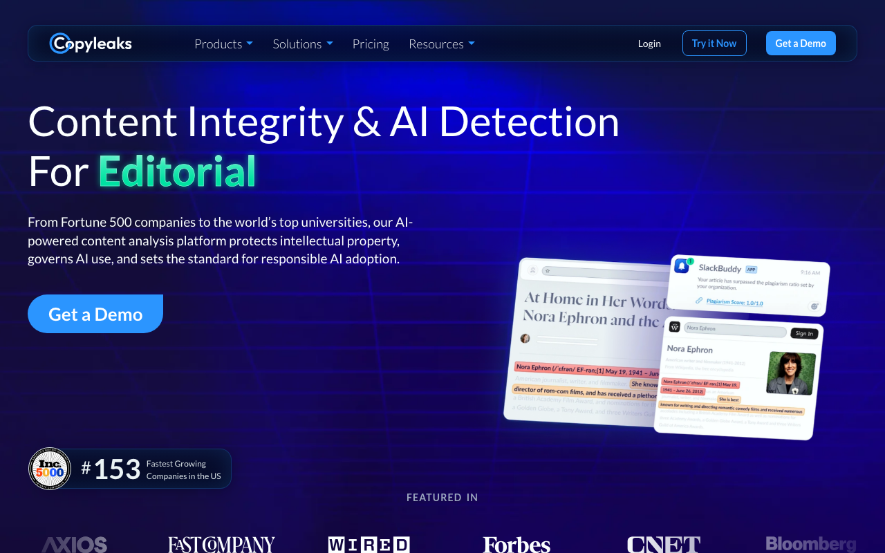 Copyleaks product screenshot