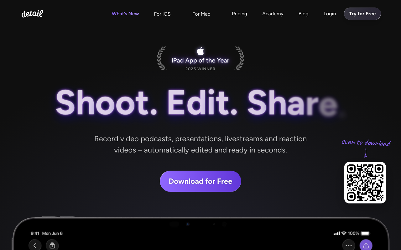 Detail product screenshot