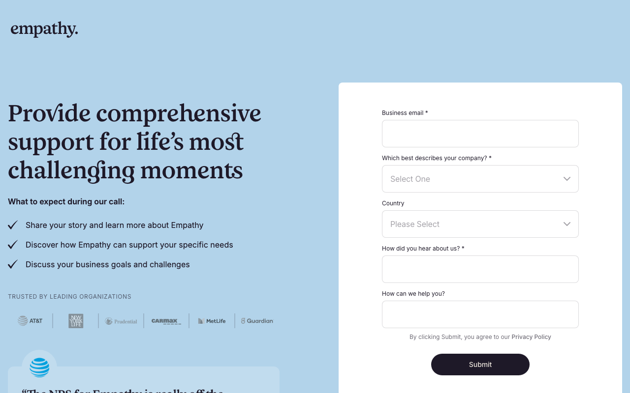 empathy product screenshot