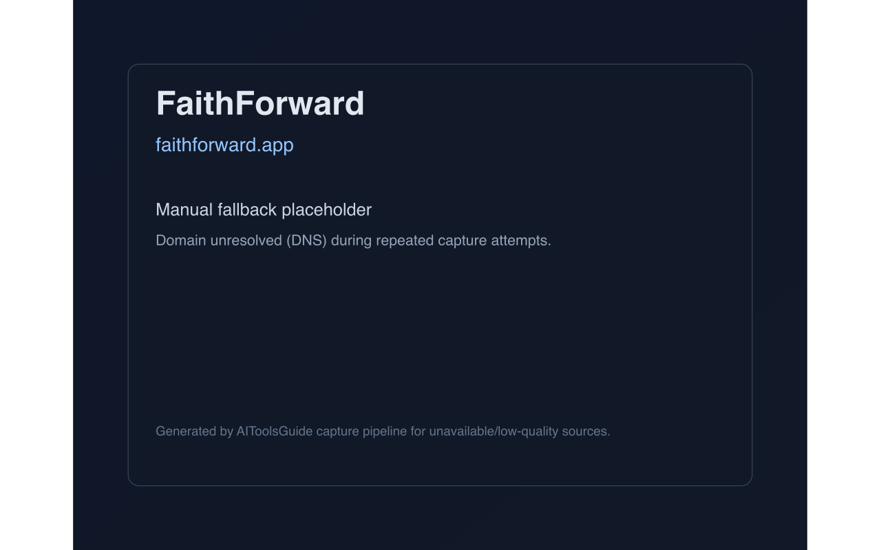 Faithforward.app product screenshot