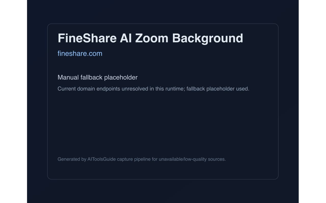 FineShare AI Zoom Background