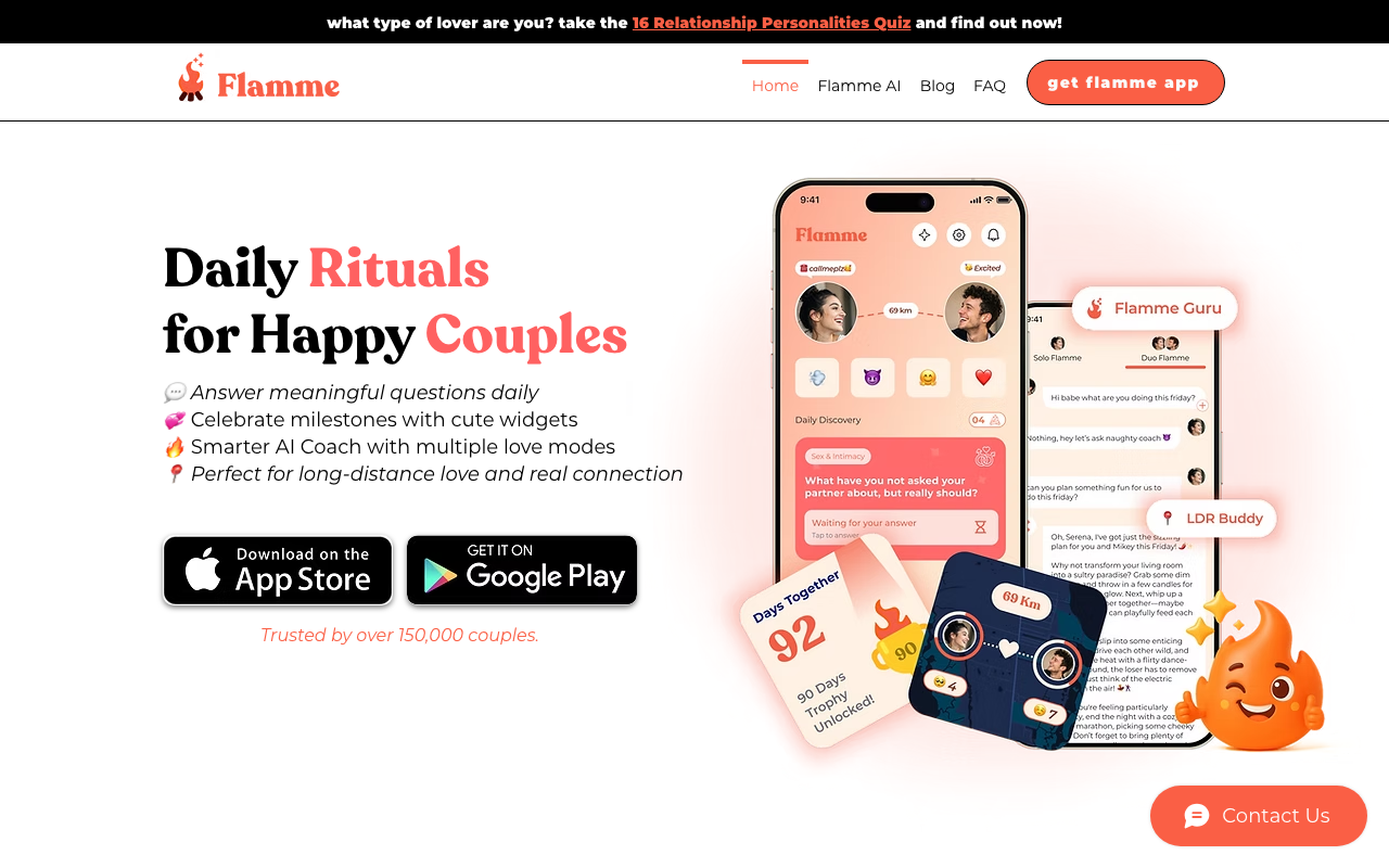 Flamme product screenshot