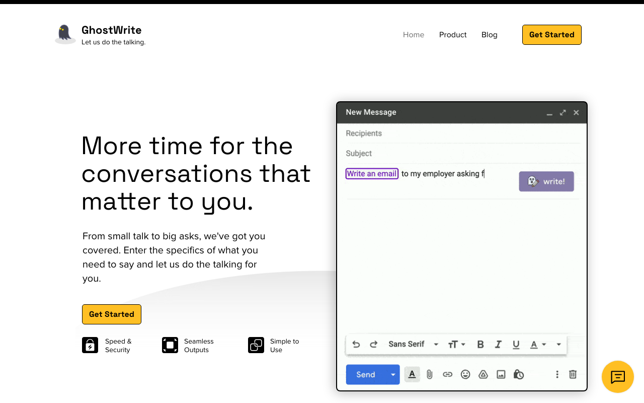 Ghostwrite.rip product screenshot