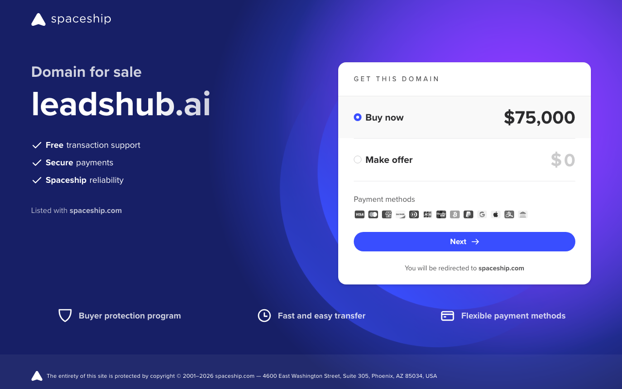 Leadshub AI product screenshot