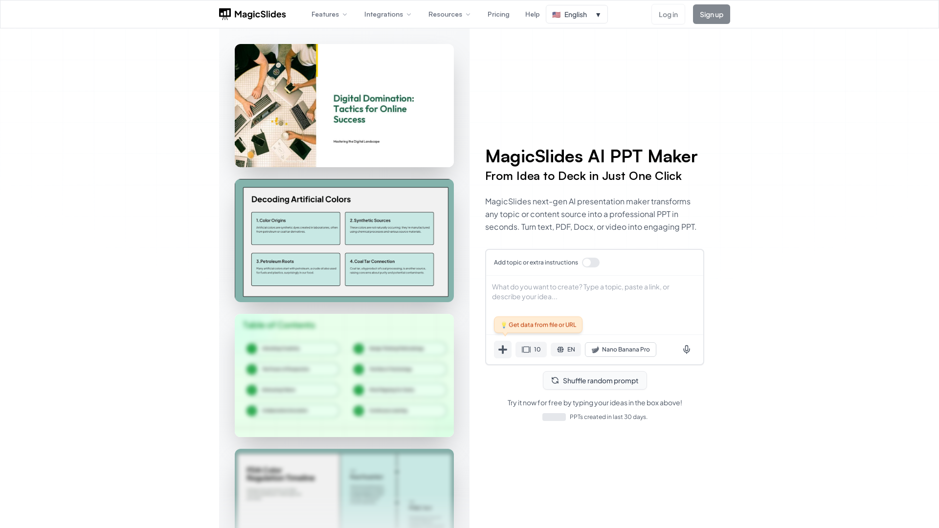 Magicslides.app product screenshot