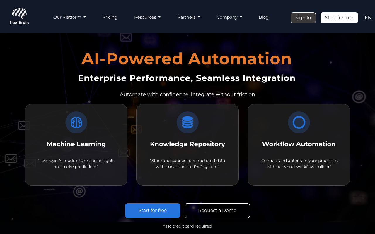 NextBrain AI product screenshot