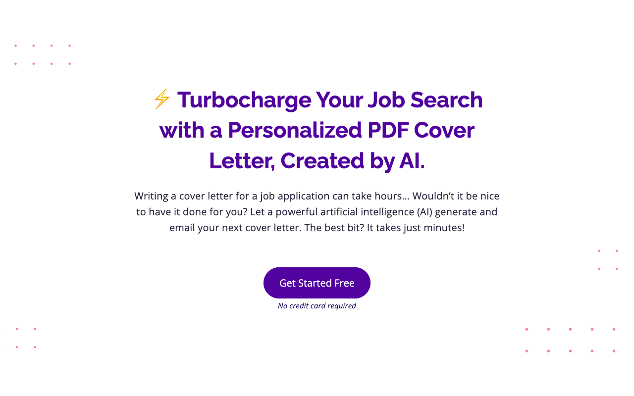 Pdfcoverletters.com product screenshot