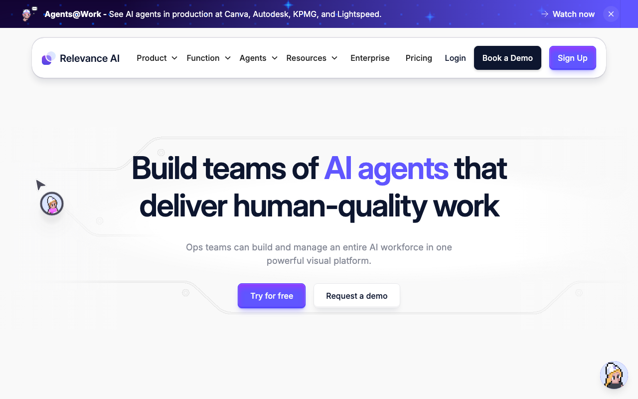 Relevance AI product screenshot