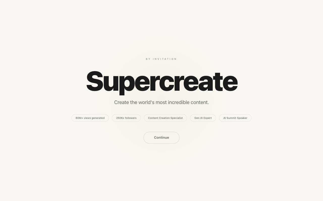 Supercreator.ai product screenshot