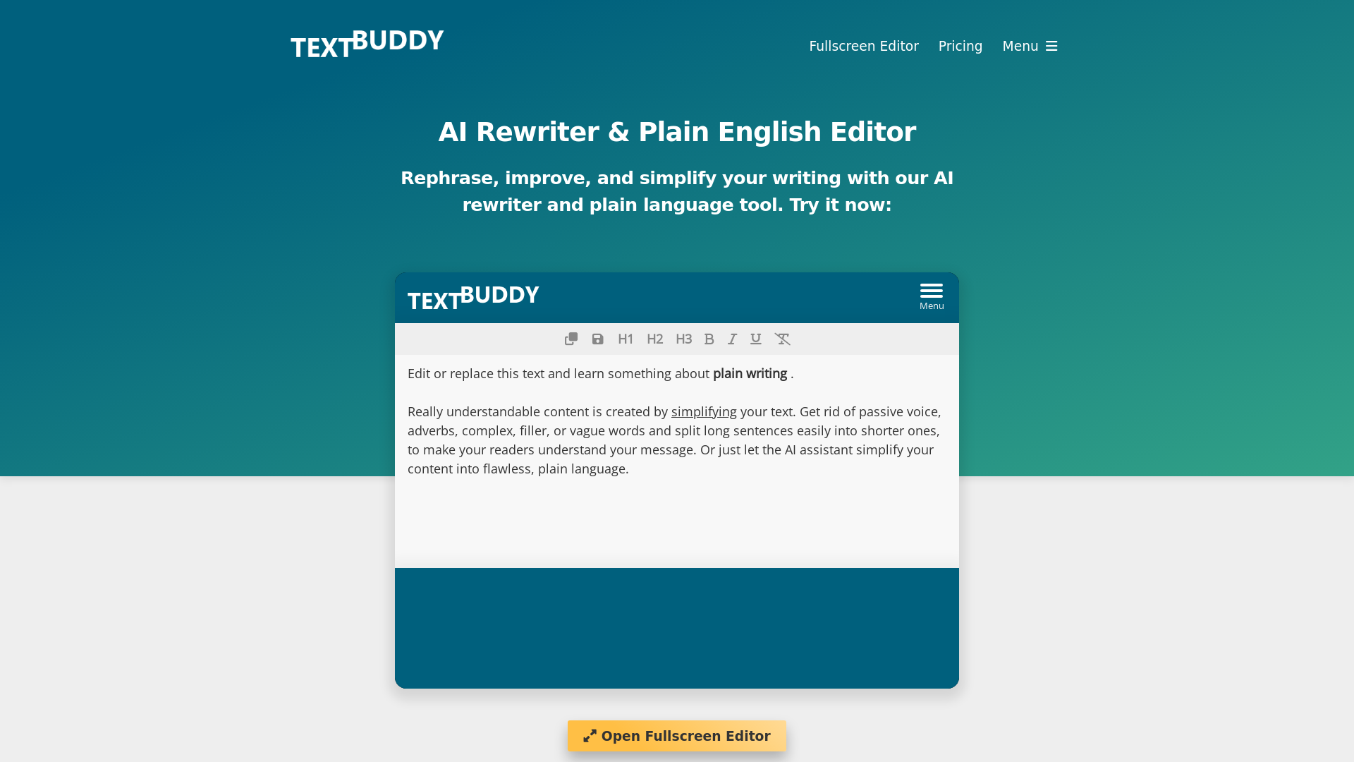 Textbuddy.com product screenshot