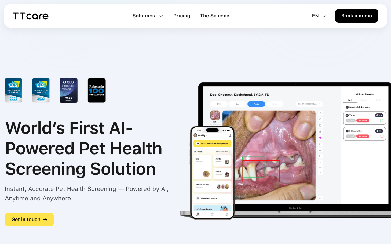 Ttcareforpet.com product screenshot