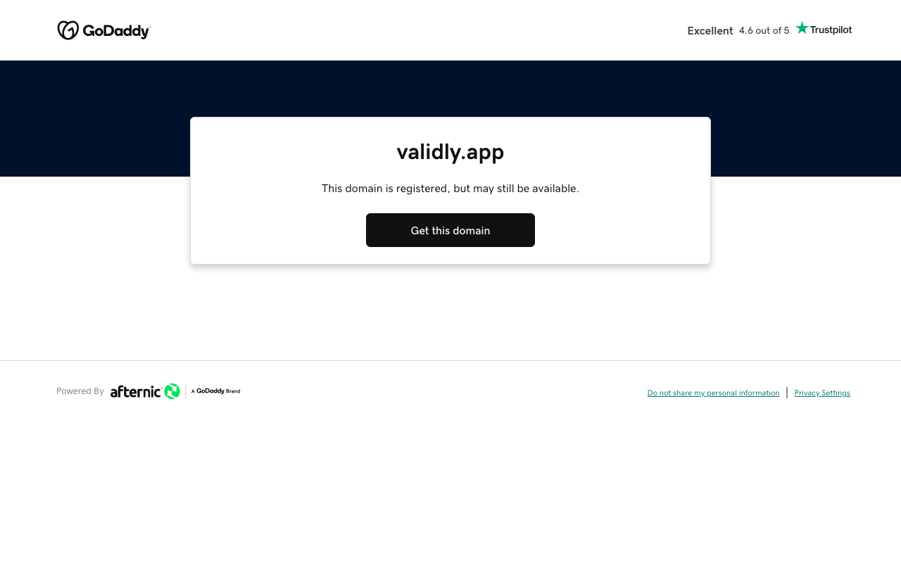 Validly product screenshot