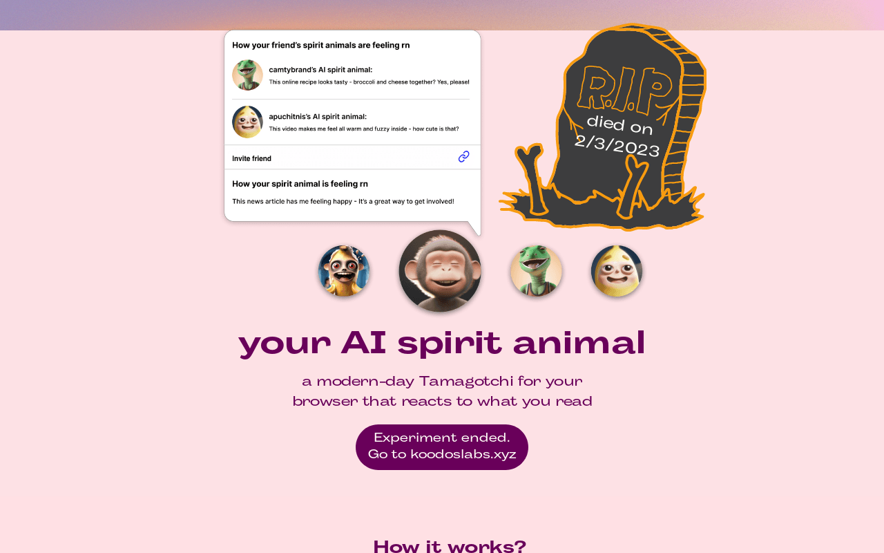 Aispiritanimal.com product screenshot