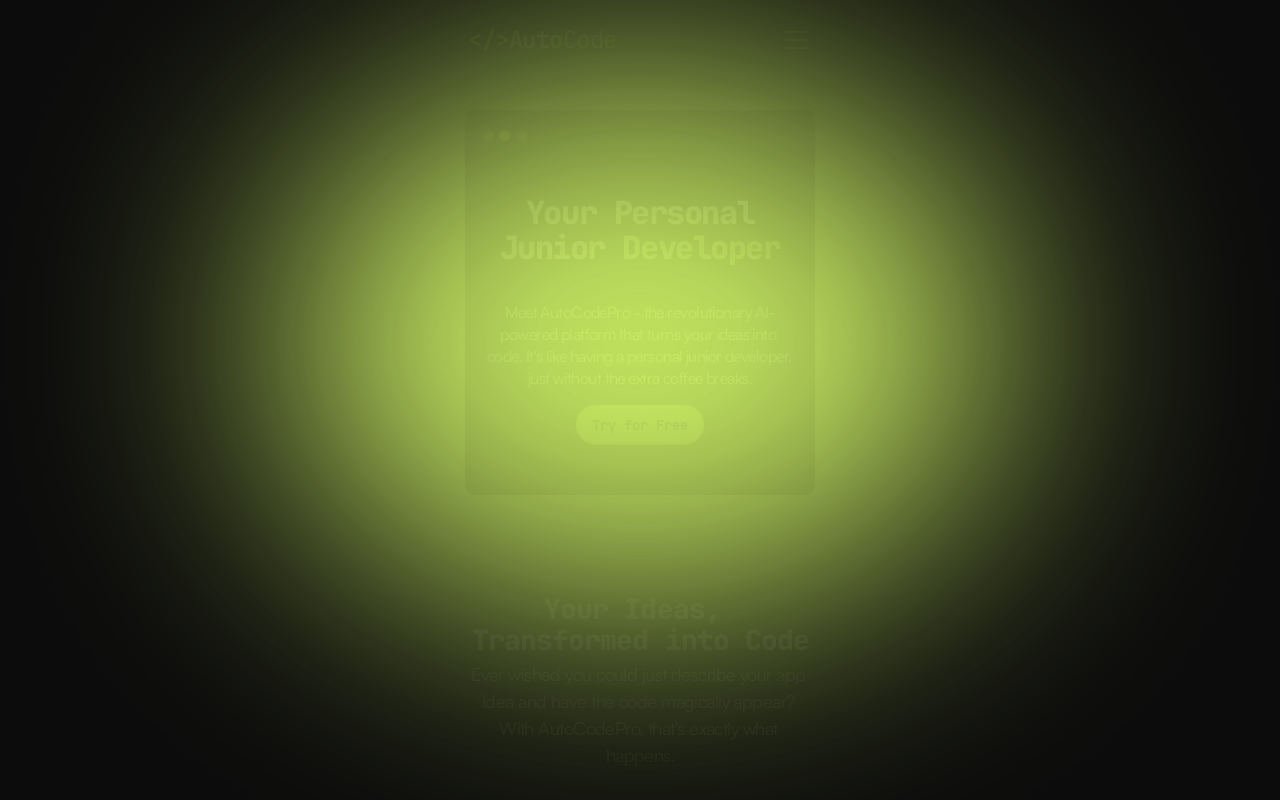AutoCode Pro product screenshot