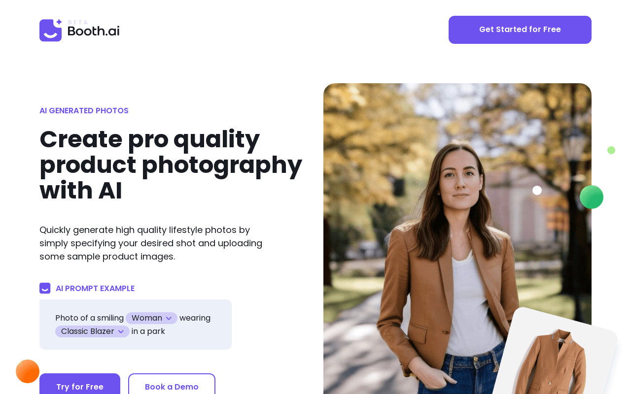 Booth.AI product screenshot