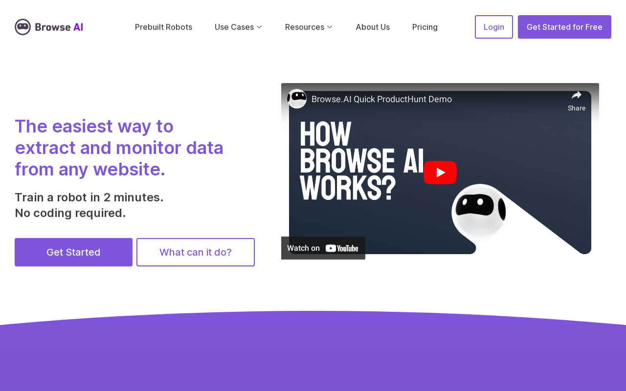 Browse.ai product screenshot