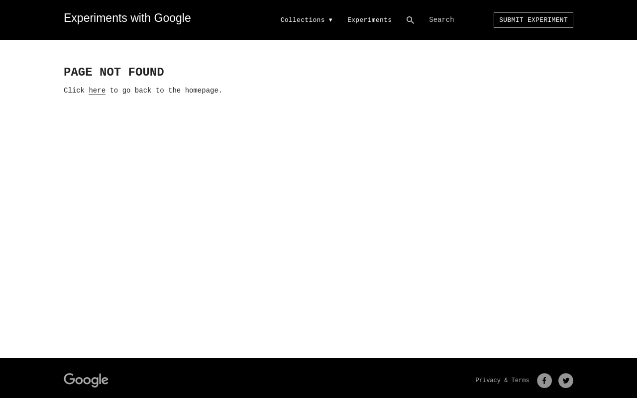 Experiments.withgoogle.com product screenshot