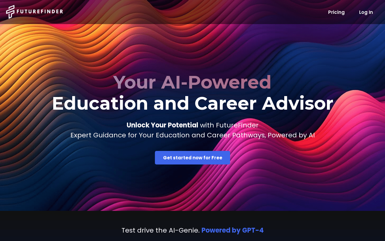 FutureFinder product screenshot
