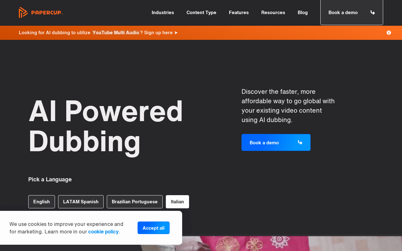Papercup product screenshot