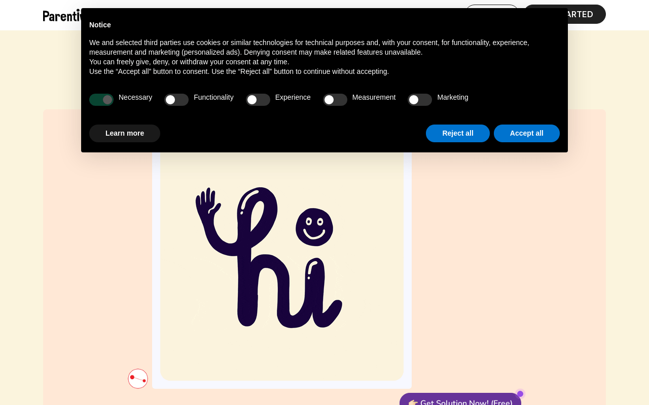 Parentivise.com product screenshot