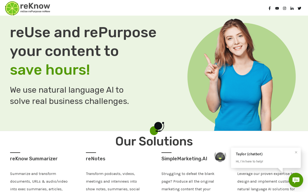 reKnow product screenshot