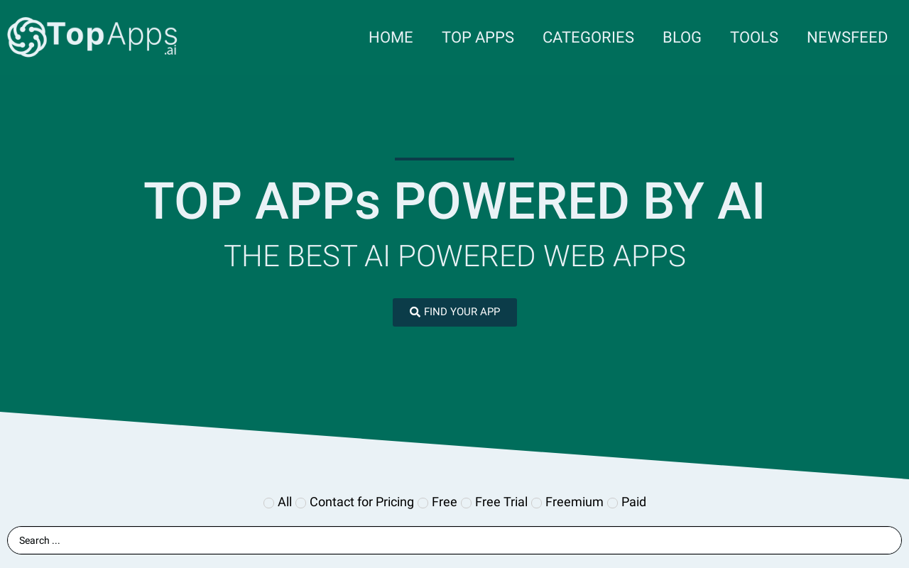 Top APPs Powered By Ai